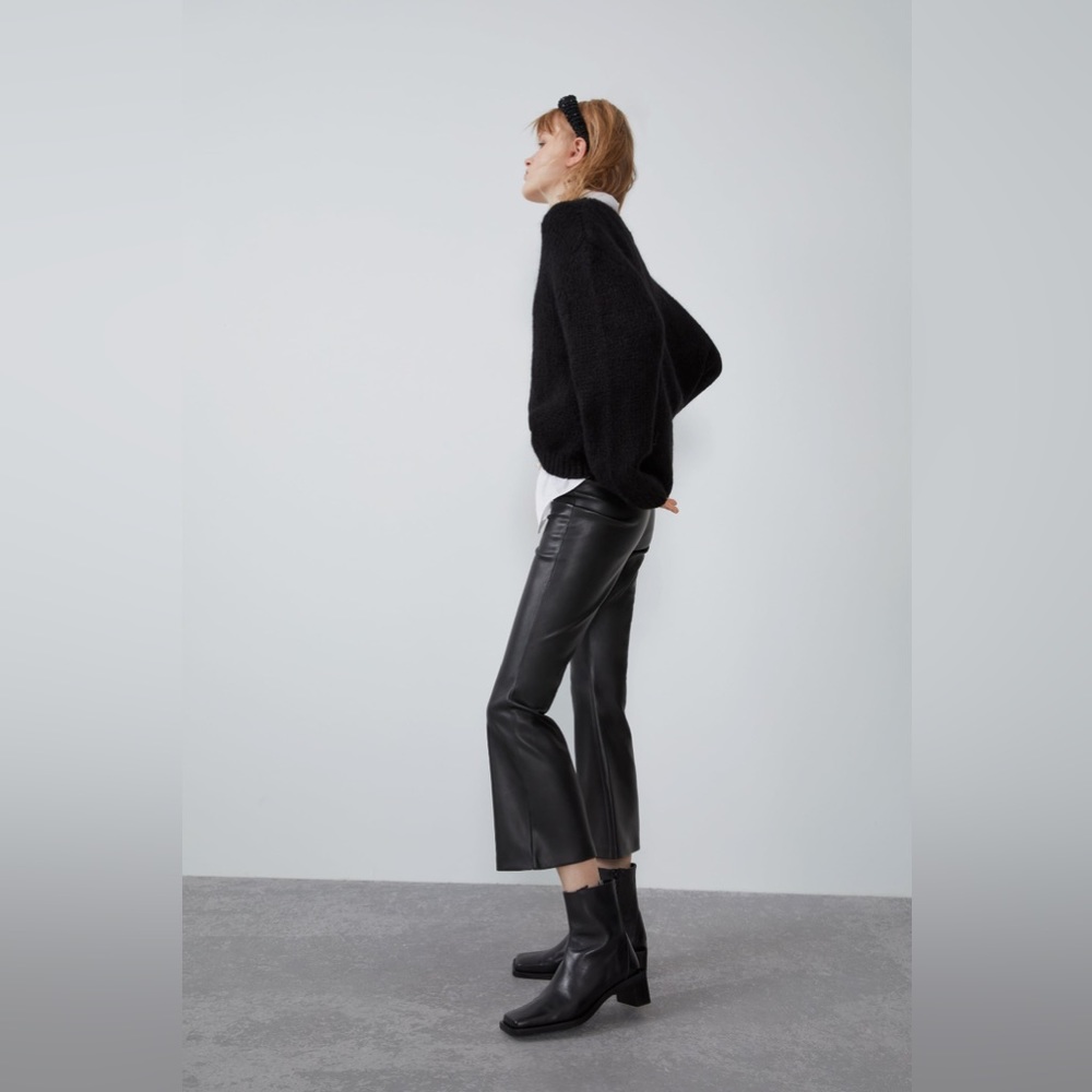Zara High Waisted Cropped Pants
